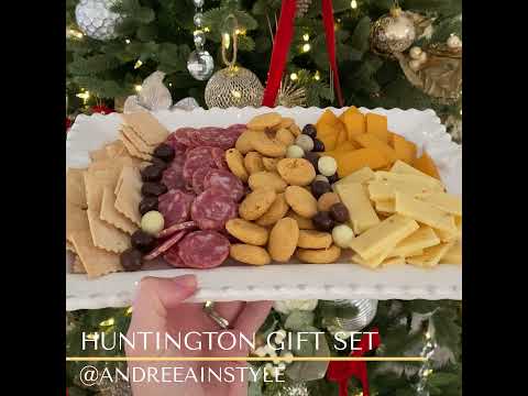 Huntington Charcuterie Gift Basket with Personalized Charcuterie Board