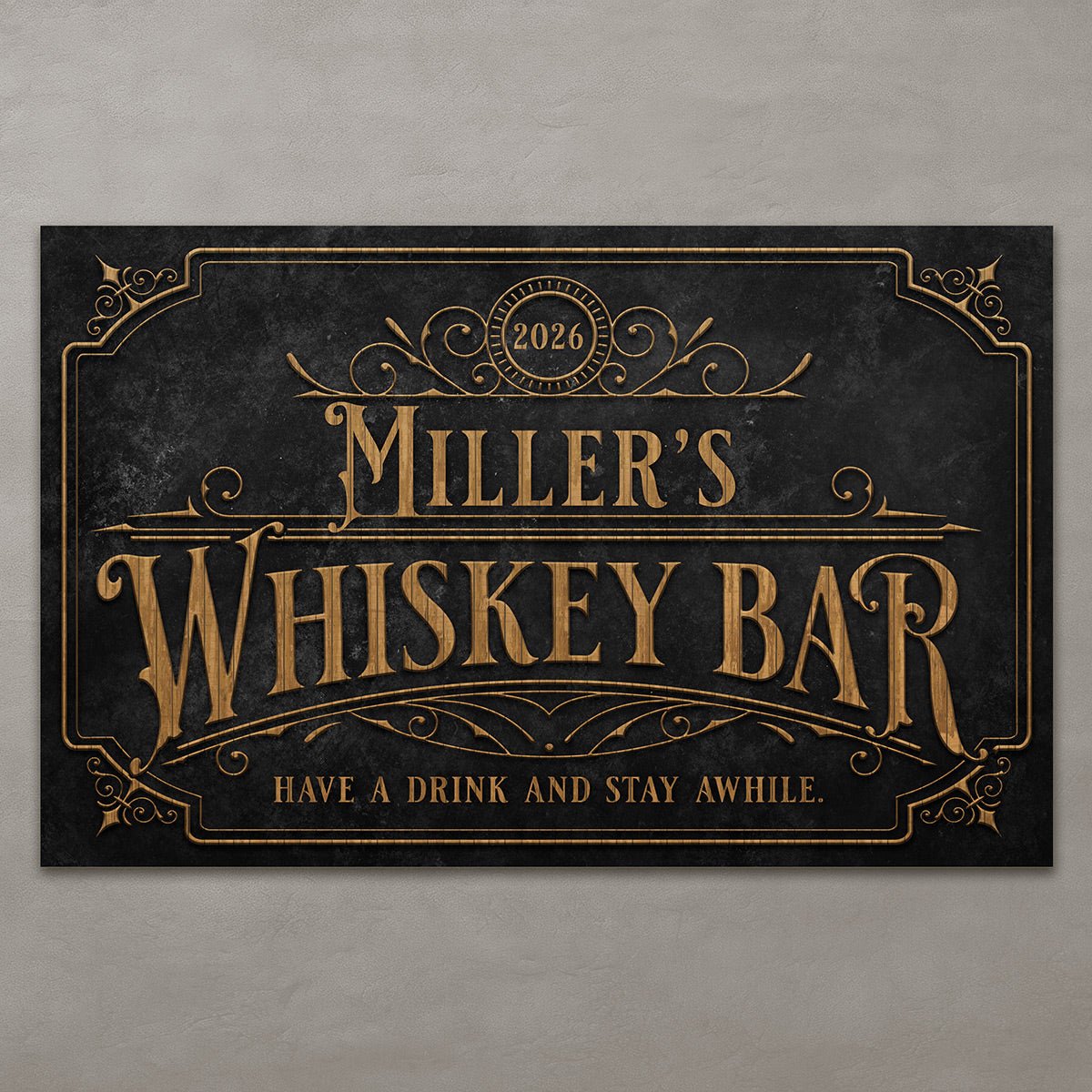 Private Reserve Custom Bar Sign - Whiskey Bar Sign