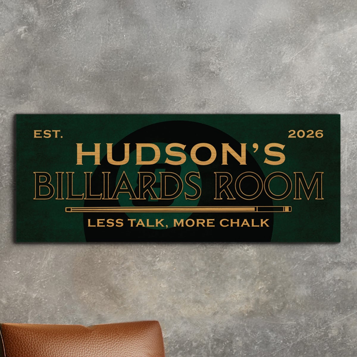 Rack'Em Custom Vintage Billiards Sign