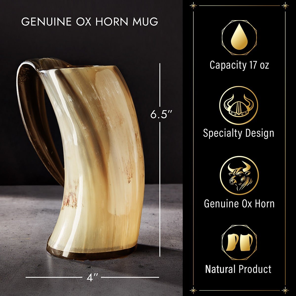 Ragnar Genuine Horn Mug