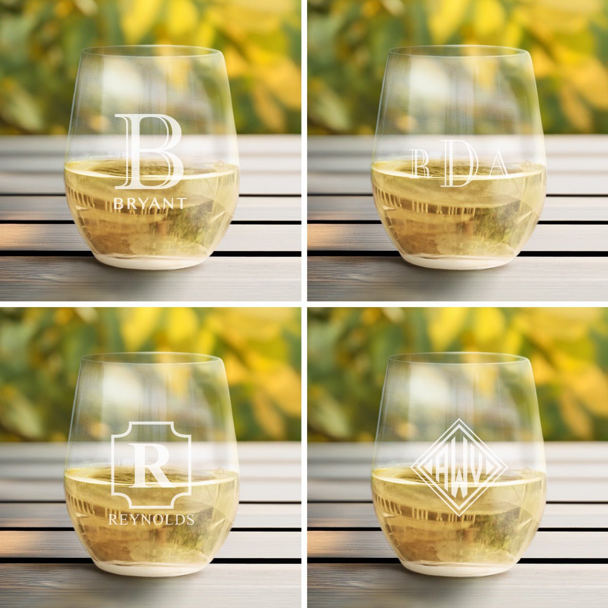 Riedel Stemless Wine Glasses, Chardonnay/White Wine - Set of 2
