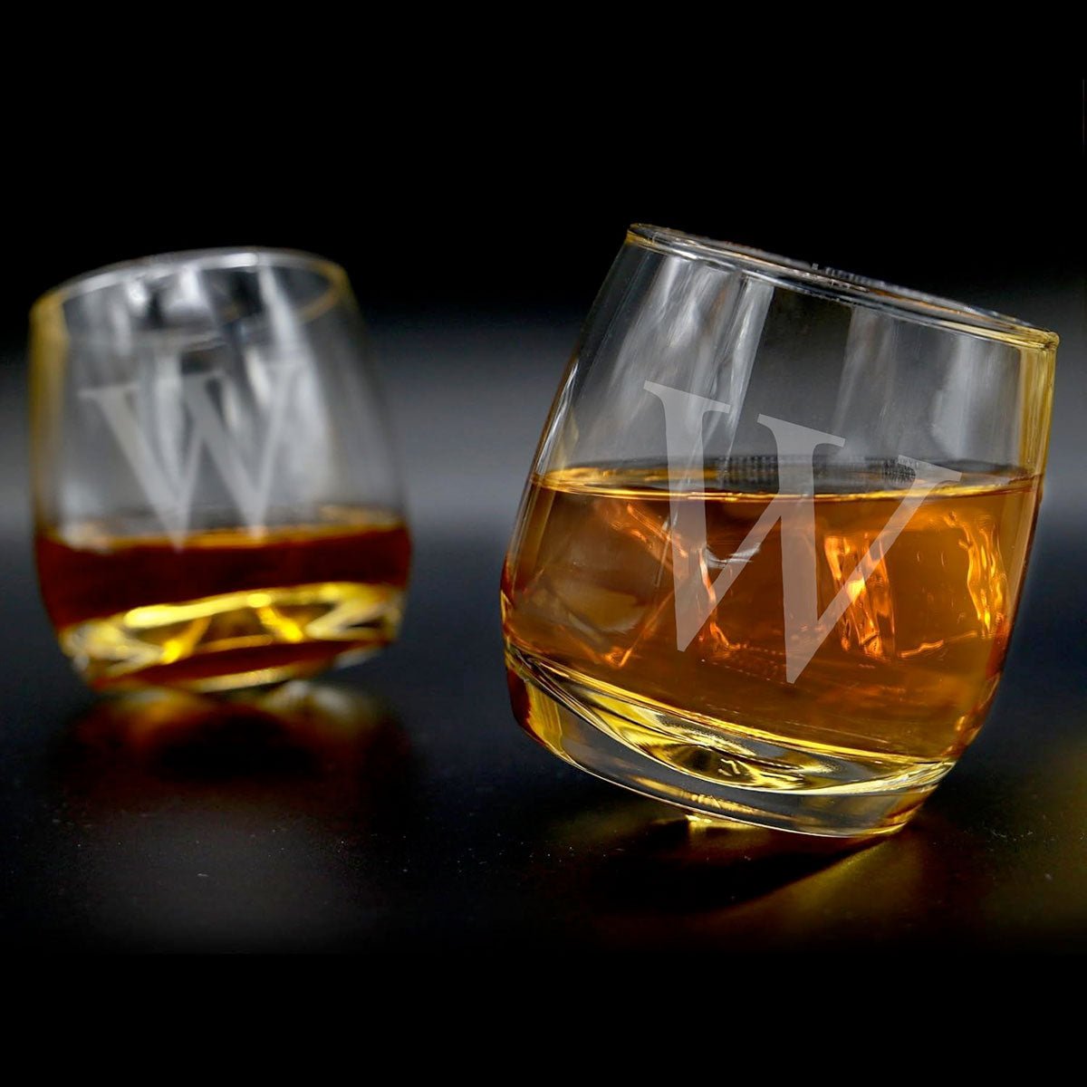 Roly Poly Rocking Whiskey Glasses, Set of 6