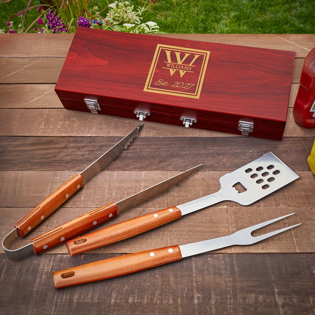 Rosewood Personalized Grilling Tools