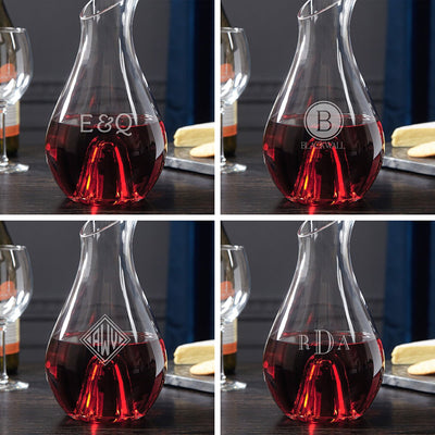 Salvestro Engraved Wine Decanter