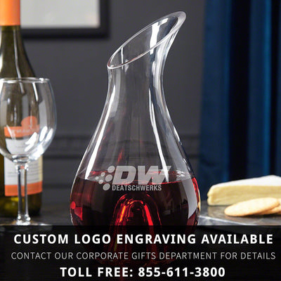 Slant Engraved Wine Decanter