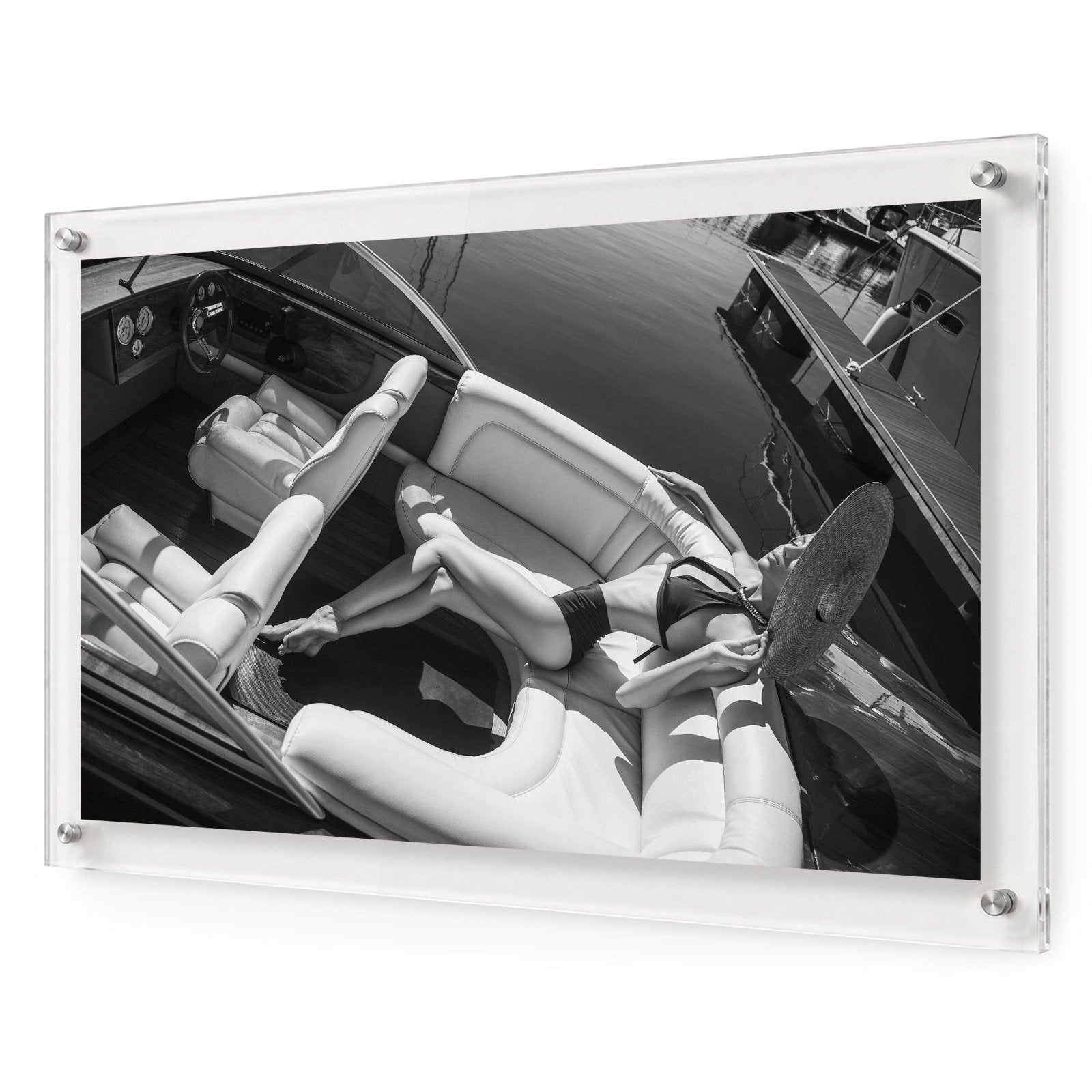 Sea La Vie Black & White Acrylic Wall Art Print