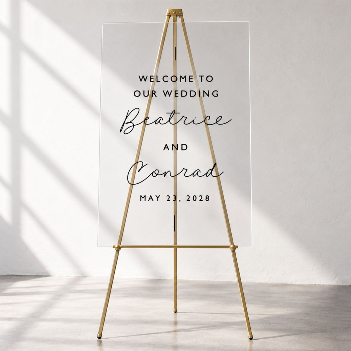 Simply Ever After Personalized Wedding Welcome Sign