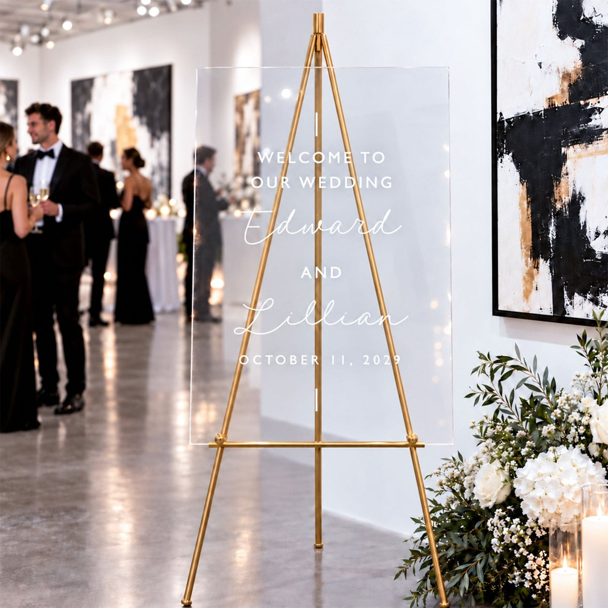 Simply Ever After Personalized Wedding Welcome Sign