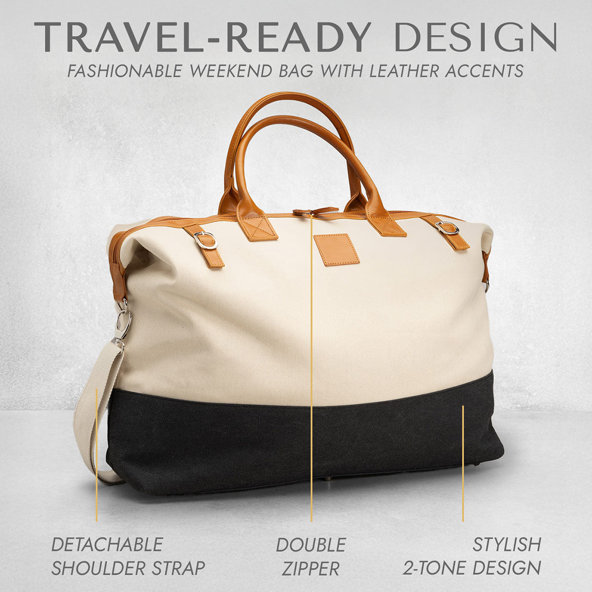 Strathmoor Weekender Travel Bag, White