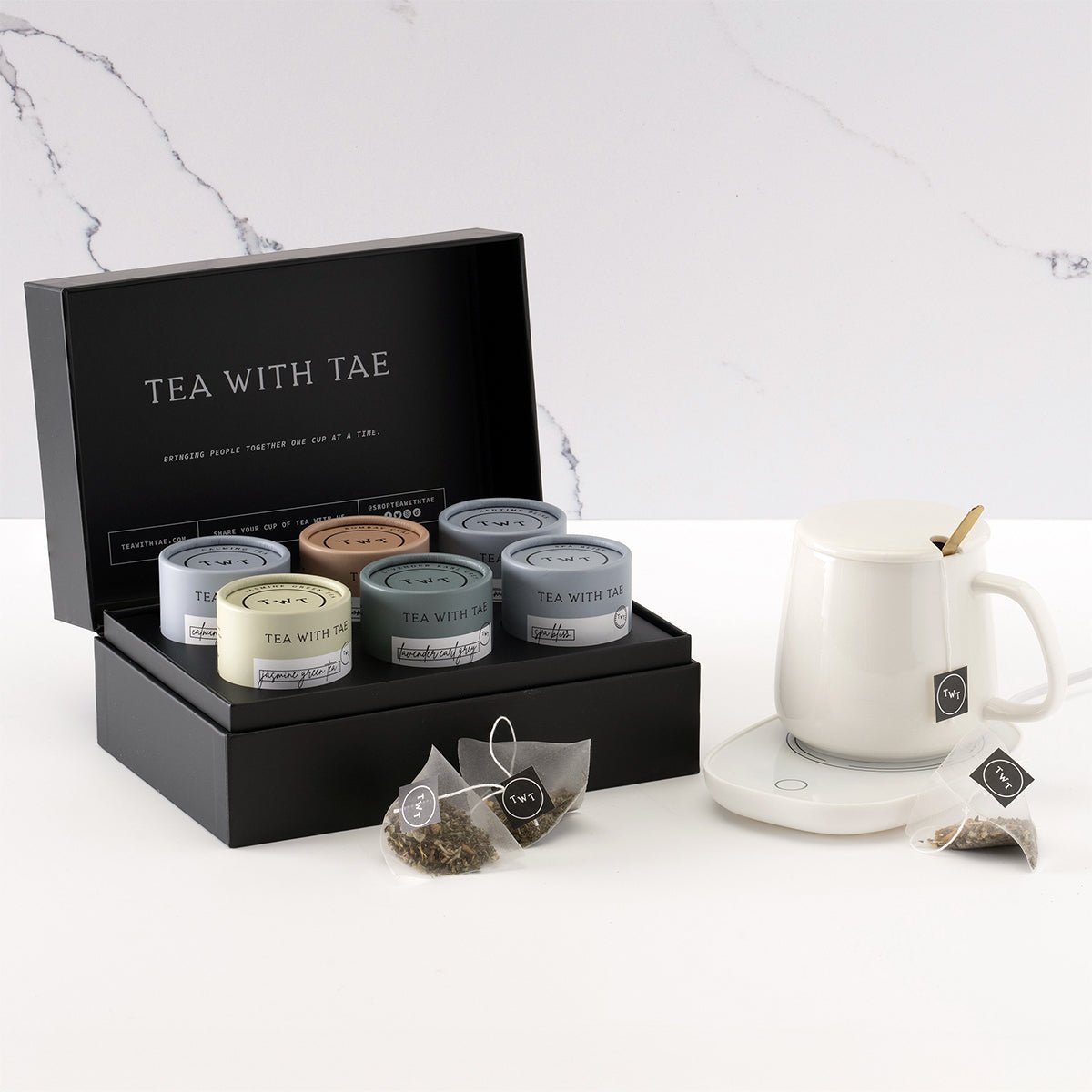 Tevora Luxury Tea Gift Set with Mug Warmer