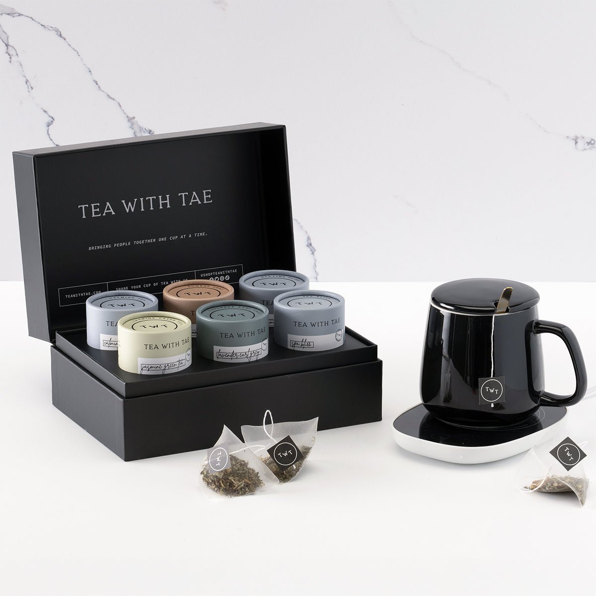Tevora Luxury Tea Gift Set with Mug Warmer