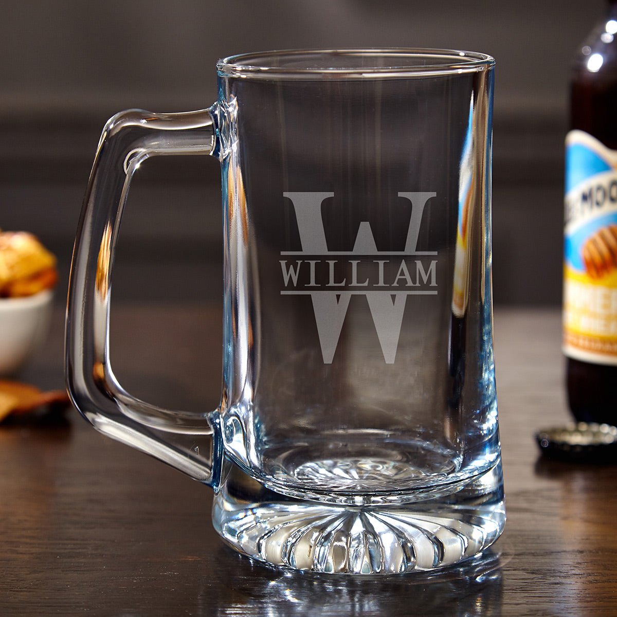 Thatcher Custom Beer Mugs, Set of 5 - Groomsmen Gifts, 25 oz