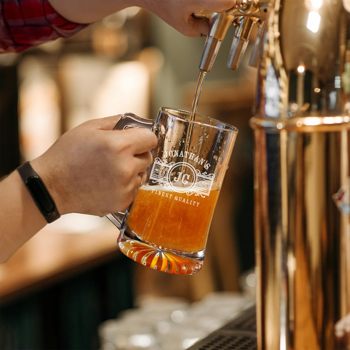 Thatcher Glass Beer Mugs 25 oz - Set of 4