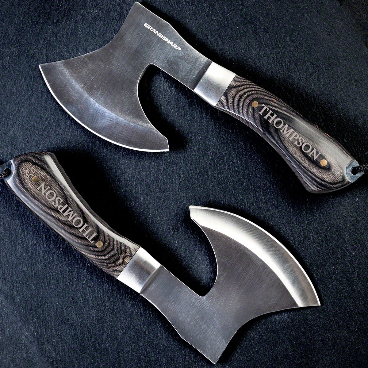 The Choppa Personalized Meat Cleaver Knife - Hatchet w Ebony Wood Handle