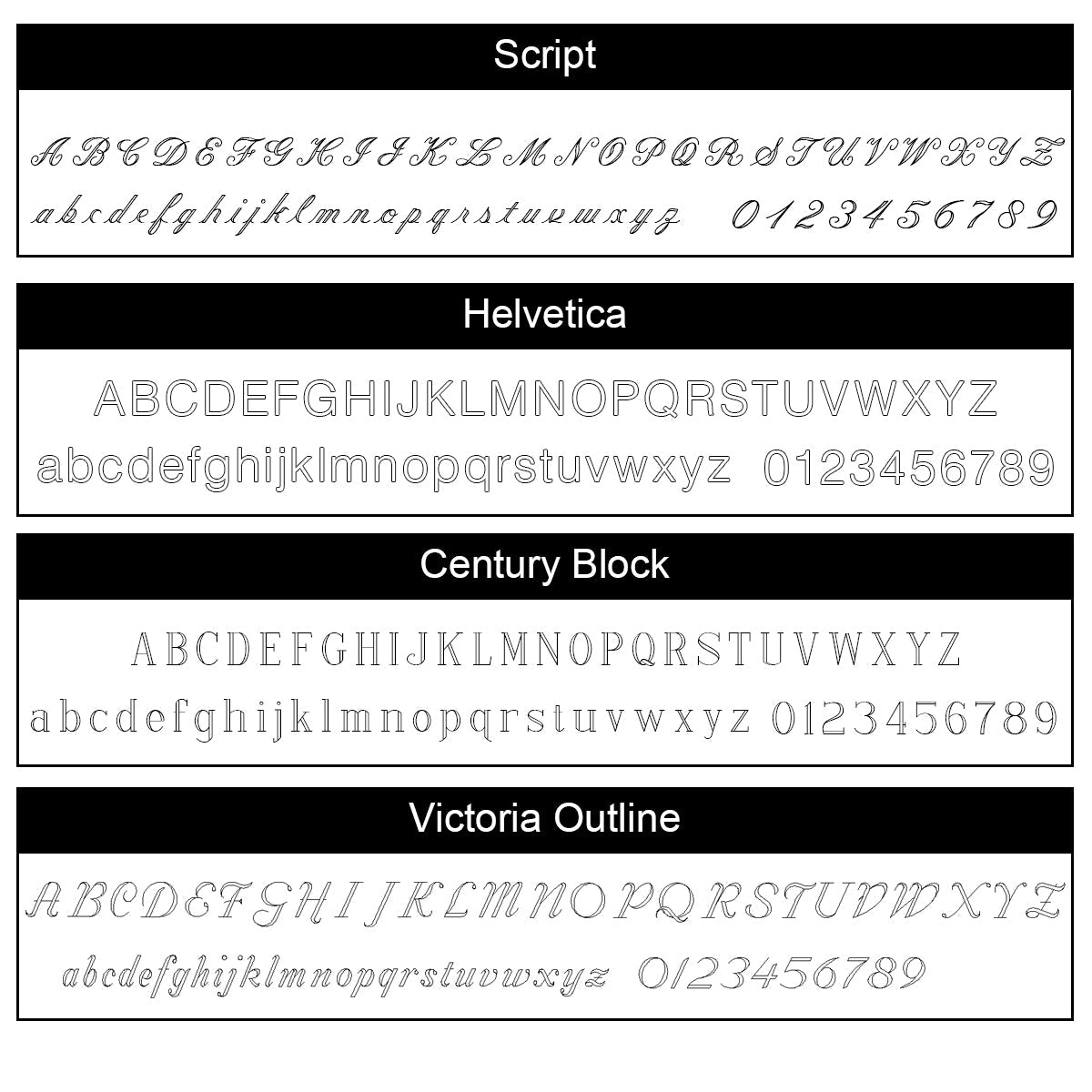 Personalization Fonts Swatch 1
