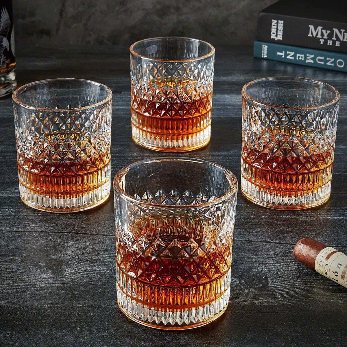 Truman Crystal Whiskey Glass Set Personalized