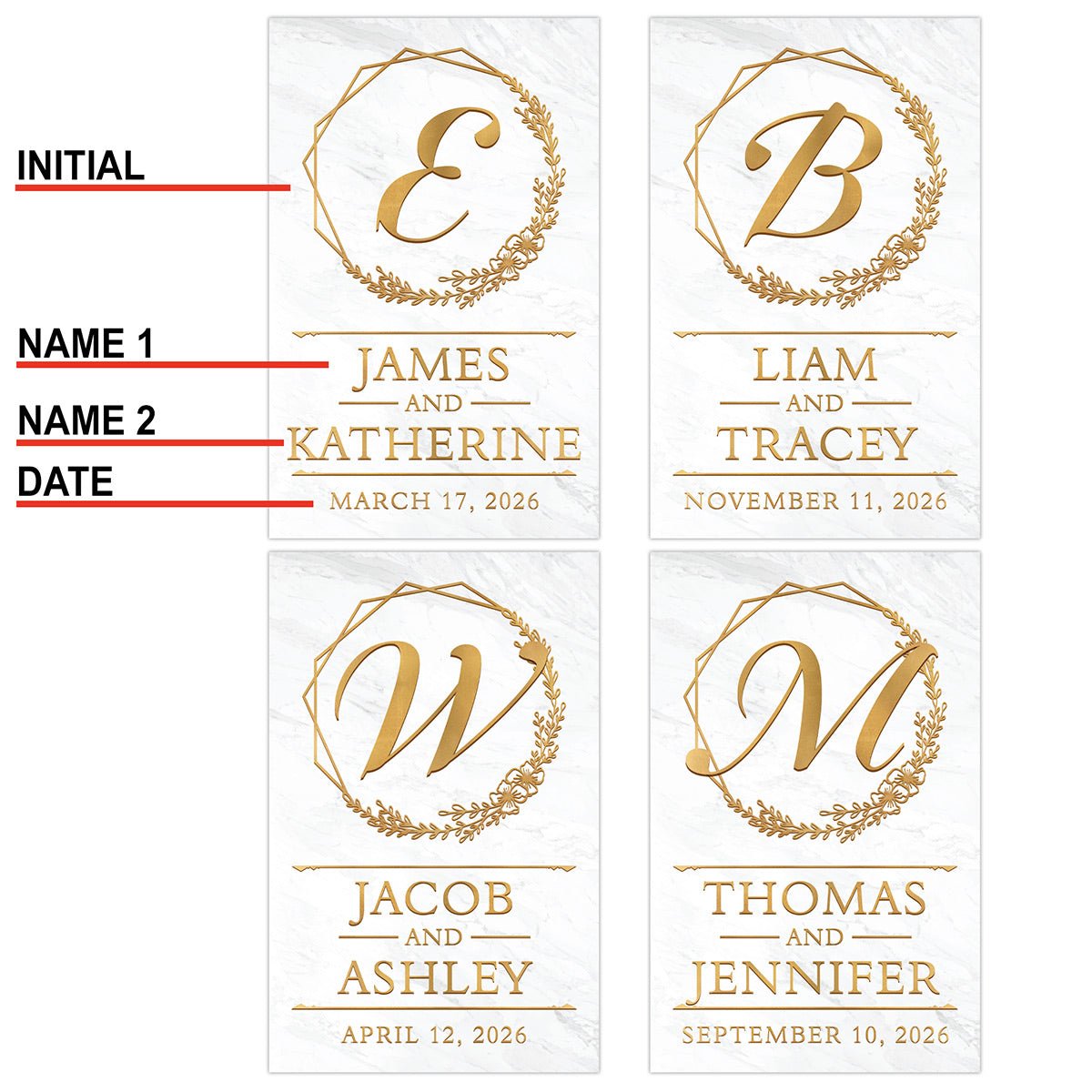 Unity Monogram Wedding Sign