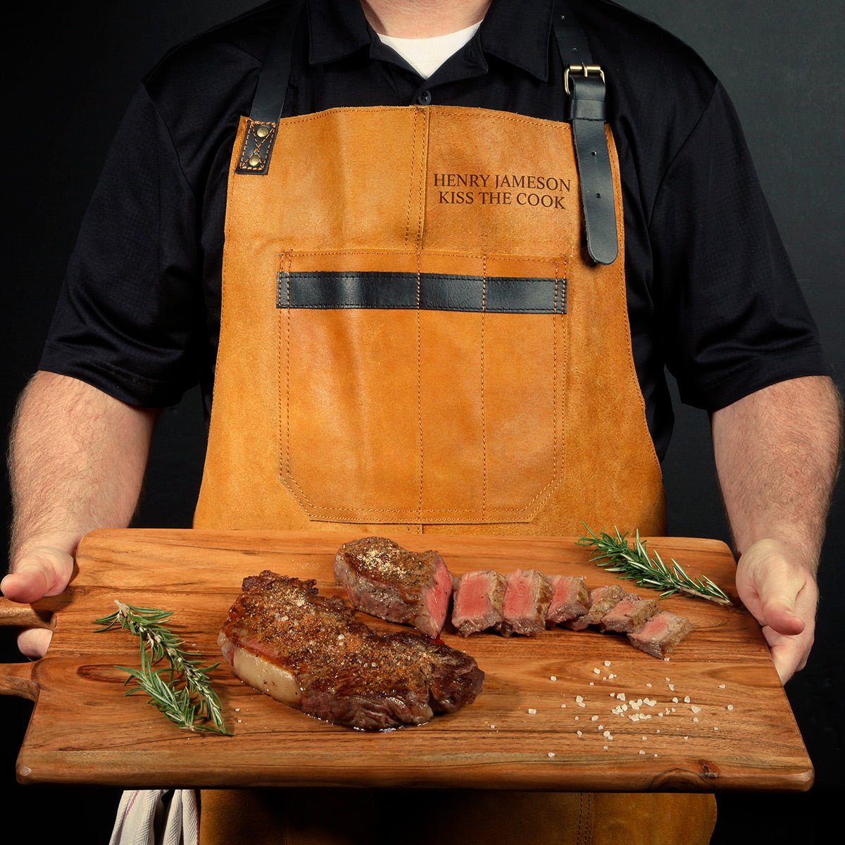 Vanguard Top Grain Multi - Pocket Leather Apron for Men