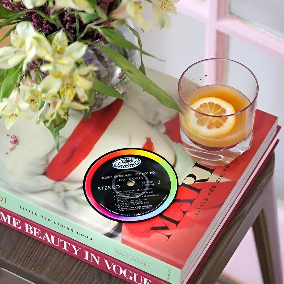 Vintage LP Record Coasters - Set of 6