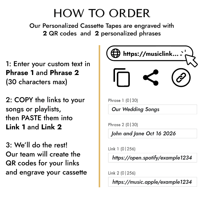 Vintage Personal Playlist Cassette Tape, Custom Mixtape