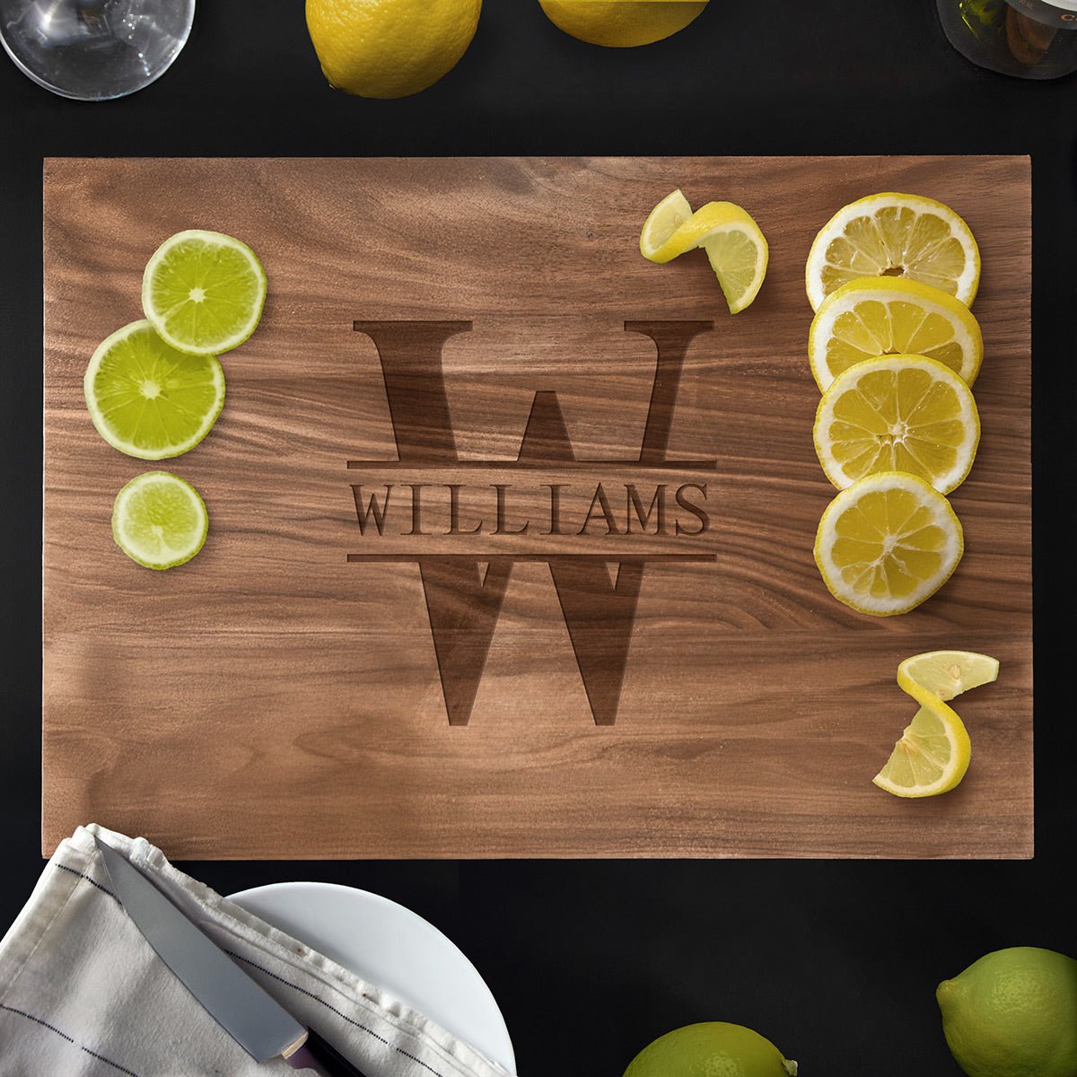 Walnut Engraved Cutting Board - Small (0.75in Thick)