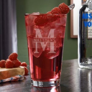 Vodka in a low calorie cranberry cocktail