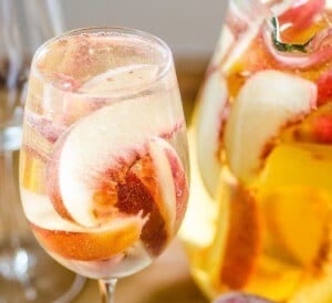 Sparkling White Peach Sangria