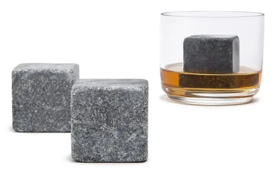 Skybar® Stylish Giant Stainless Steel Ice Cubes Twin Pack Chill Whisky Stones 