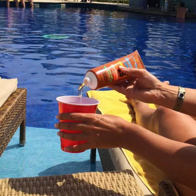 Sunscreen Flasks for Sneaking Liquor