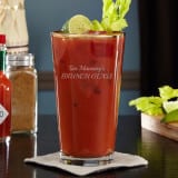 Engraved Bloody Mary Glass
