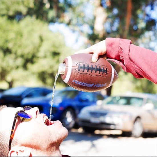 Sneaky Hidden Flask Shaped Like a Football