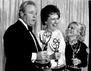 Jean Stapleton with her TV family