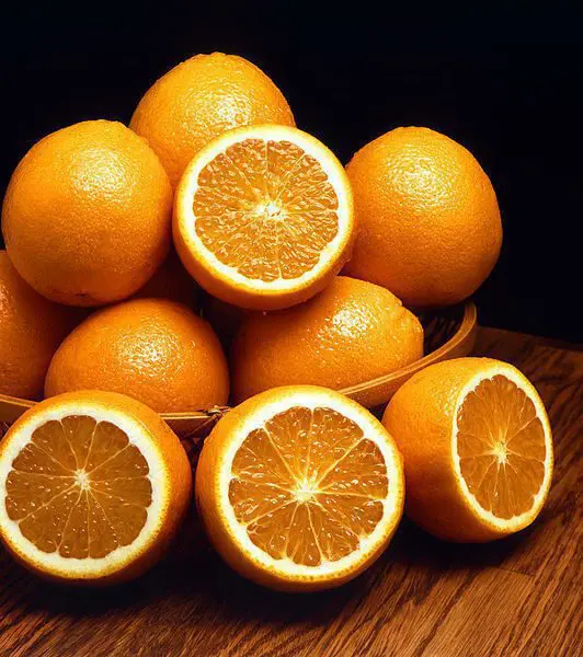 Oranges filled with Alcohol