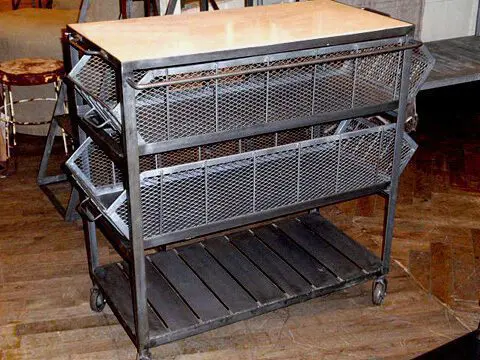 Metal Bar Cart