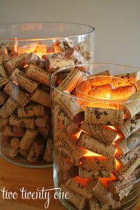 Cork Candles - Great for Wine Tastings at Home