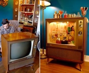 Classic Television Bar Idea