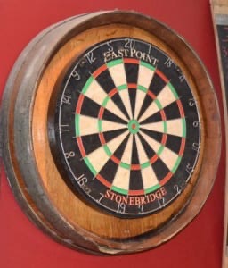 Wine Barrel Dart Board