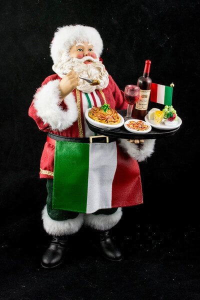 Santa Claus Drinking Wine