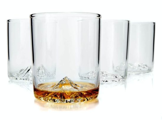 Peaks NW mountain liquor glasses