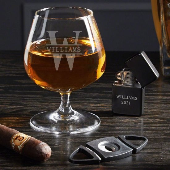 Cognac Glass and Cigar Accessories