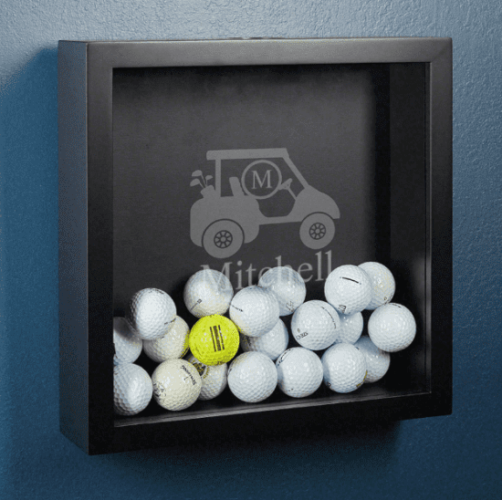Golf Shadow Box for Father of Groom