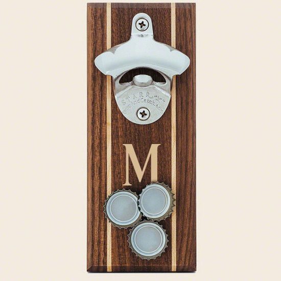 Engraved Wooden Magnetic Bottle Opener 