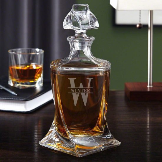 Personalized Twist Whiskey Decanter