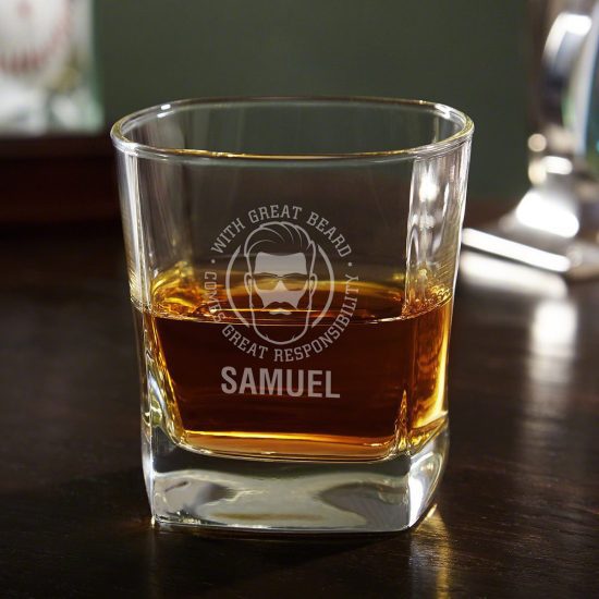 Whiskey Glass for Men Who Are Beard Lovers