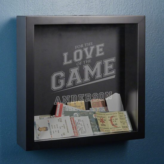 Personalized Ticket Stub Collector Box