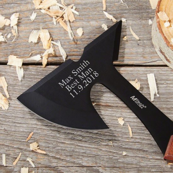 Personalized Hatchets are Unique Groomsmen Gifts
