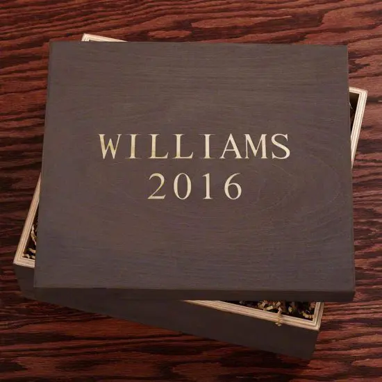 Cool Engraved Wedding Gift Box for Parents
