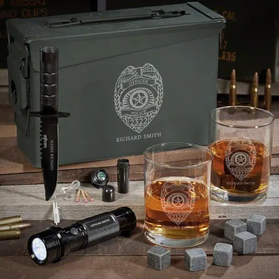 Police Badge Ammo Can Gifts for Police Officers