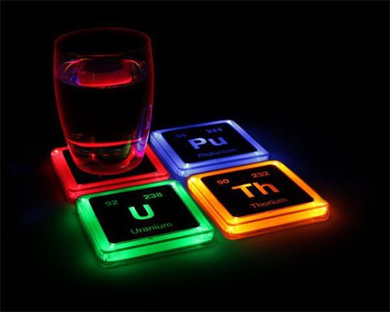 Glowing Element Coasters
