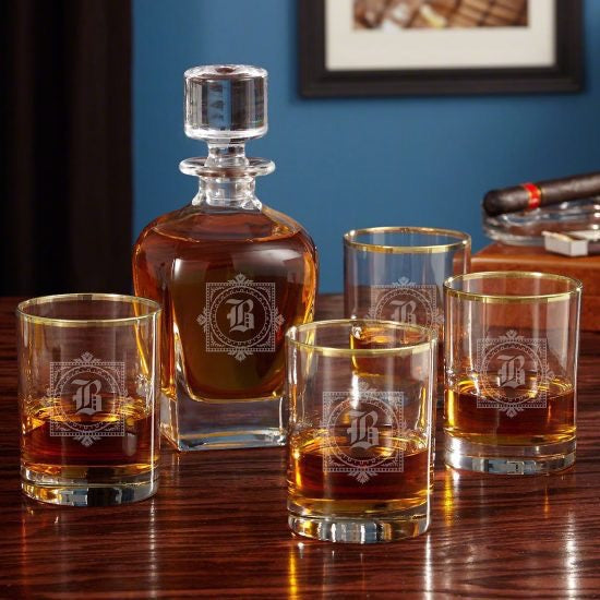 Personalized Whiskey Decanter Set